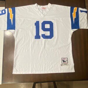 Men's 3XL (56) Mitchell & Ness San Diego Chargers #19 Alworth Jersey